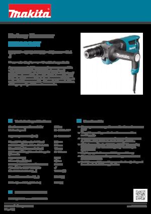 Roterende Hamers Makita HR2630T