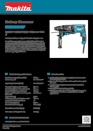Roterende Hamers Makita HR2631F