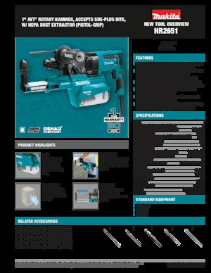 Roterende Hamers Makita HR2651