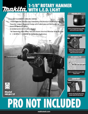 Roterende Hamers Makita HR2811F