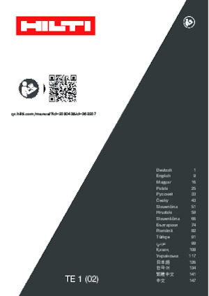 Roterende Hamers Hilti TE 1