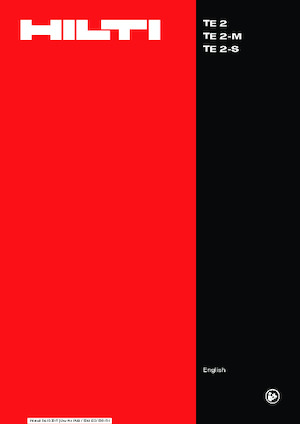 Roterende Hamers Hilti TE 2