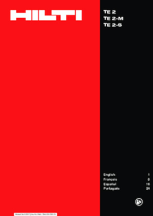 Roterende Hamers Hilti TE 2