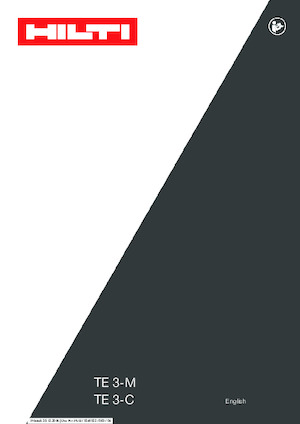 Roterende Hamers Hilti TE 3-C