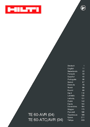 Roterende Hamers Hilti TE 60-AVR