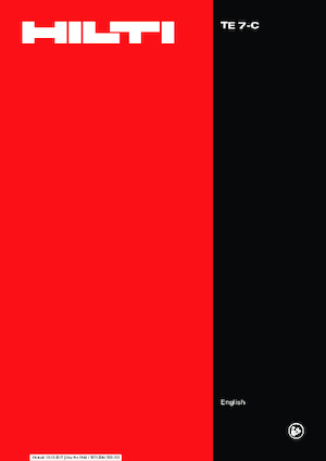 Roterende Hamers Hilti TE 7-C 