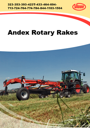 Rotatieharken Vicon Andex 464