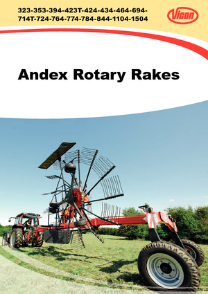 Rotatieharken Vicon Andex 774 Vario