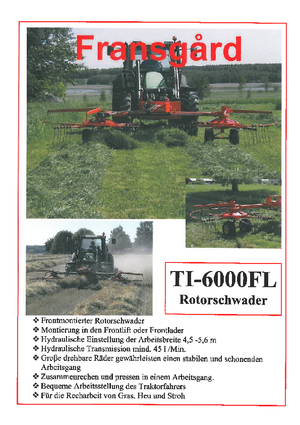 Rotatieharken Fransgard TI 6000 FL