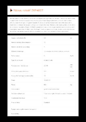 Rotatieharken Pronar ZKP 460T