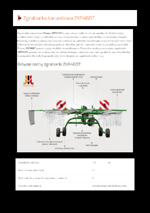 Rotatieharken Pronar ZKP 460T