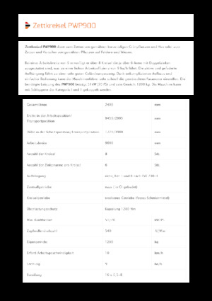 Rotatieschudders Pronar PWP 900