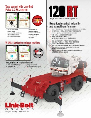 Ruwterrein-kranen Link-Belt 120 RT