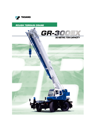 Ruwterrein-kranen Tadano GR 300 EX