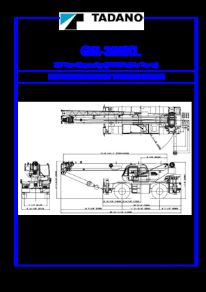Ruwterrein-kranen Tadano GR-300XL