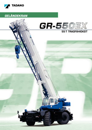 Ruwterrein-kranen Tadano GR 550 EX