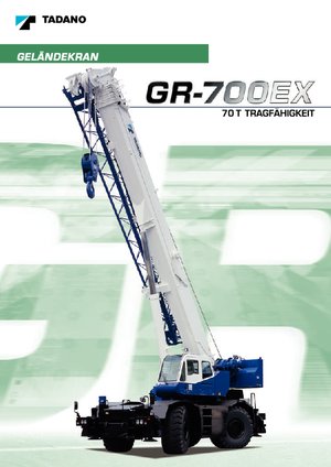 Ruwterrein-kranen Tadano GR 700 EX