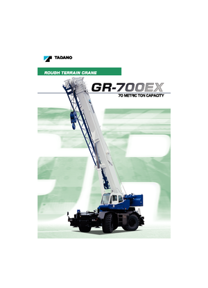 Ruwterrein-kranen Tadano GR 700 EX