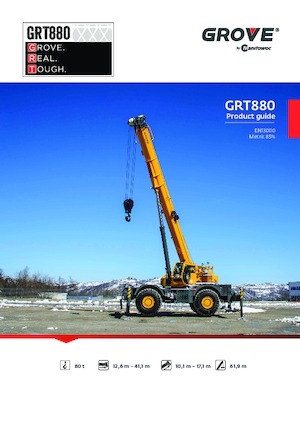 Ruwterrein-kranen Grove GRT880 