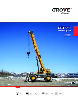 Ruwterrein-kranen Grove GRT880 