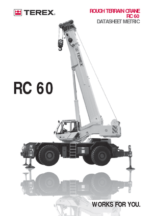 Ruwterrein-kranen Terex Bendini RC 60  (4x4x4)