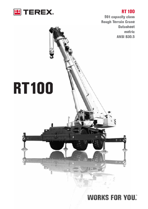Ruwterrein-kranen Terex Bendini RT 100