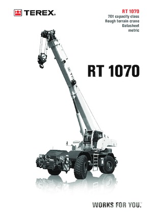 Ruwterrein-kranen TEREX CRANES RT 1070