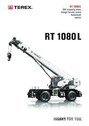 Ruwterrein-kranen TEREX CRANES RT 1080 L