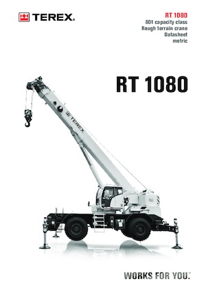 Ruwterrein-kranen TEREX CRANES RT 1080
