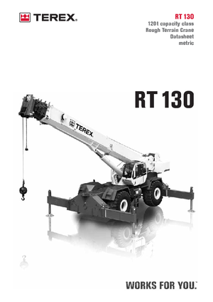 Ruwterrein-kranen Terex Bendini RT 130