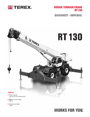Ruwterrein-kranen Terex Bendini RT 130