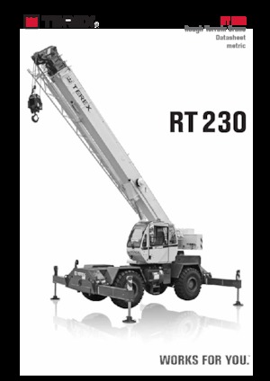 Ruwterrein-kranen TEREX CRANES RT 230