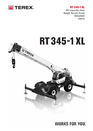 Ruwterrein-kranen Terex Bendini RT 345 XL