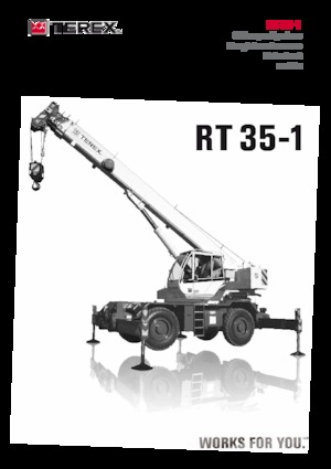Ruwterrein-kranen TEREX CRANES RT 35-1