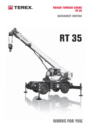 Ruwterrein-kranen Terex Bendini RT 35