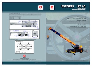 Ruwterrein-kranen Escorts RT-40
