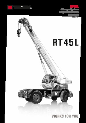 Ruwterrein-kranen TEREX CRANES RT 45L