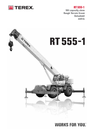 Ruwterrein-kranen Terex Bendini RT 555-1