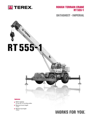 Ruwterrein-kranen Terex Bendini RT 555-1