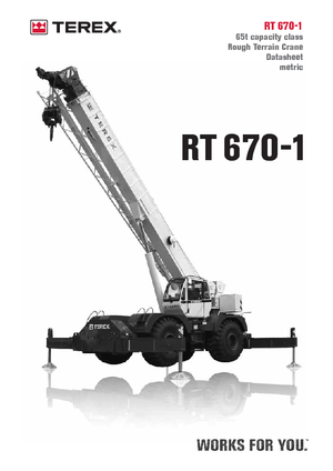 Ruwterrein-kranen Terex Bendini RT 670