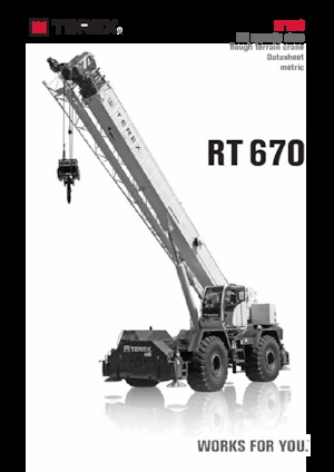 Ruwterrein-kranen TEREX CRANES RT 670