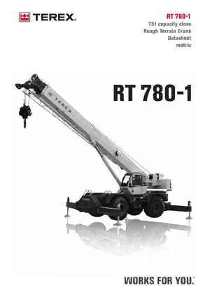 Ruwterrein-kranen Terex Bendini RT 780