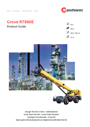 Ruwterrein-kranen Grove RT 880 E (4x4x4)