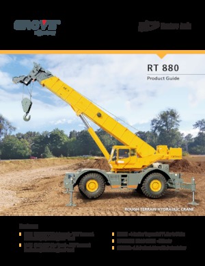 Ruwterrein-kranen Til RT 880