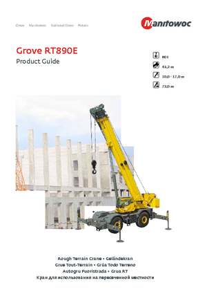 Ruwterrein-kranen Grove RT 890 E (4x4x4)