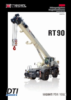 Ruwterrein-kranen TEREX CRANES RT 90