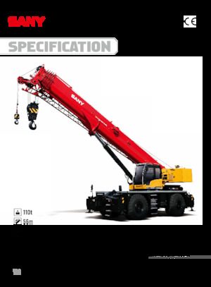 Ruwterrein-kranen Sany SRC1100T