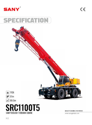 Ruwterrein-kranen Sany SRC1100T5