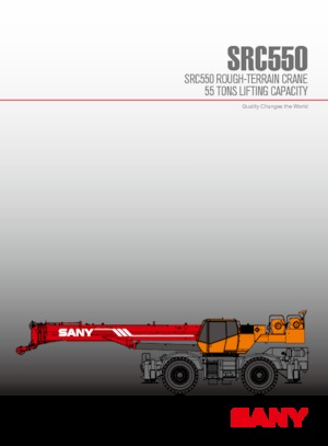 Ruwterrein-kranen Sany SRC550