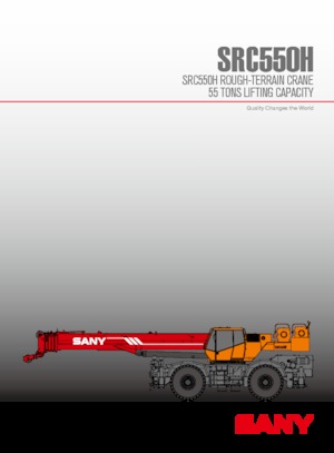 Ruwterrein-kranen Sany SRC550H